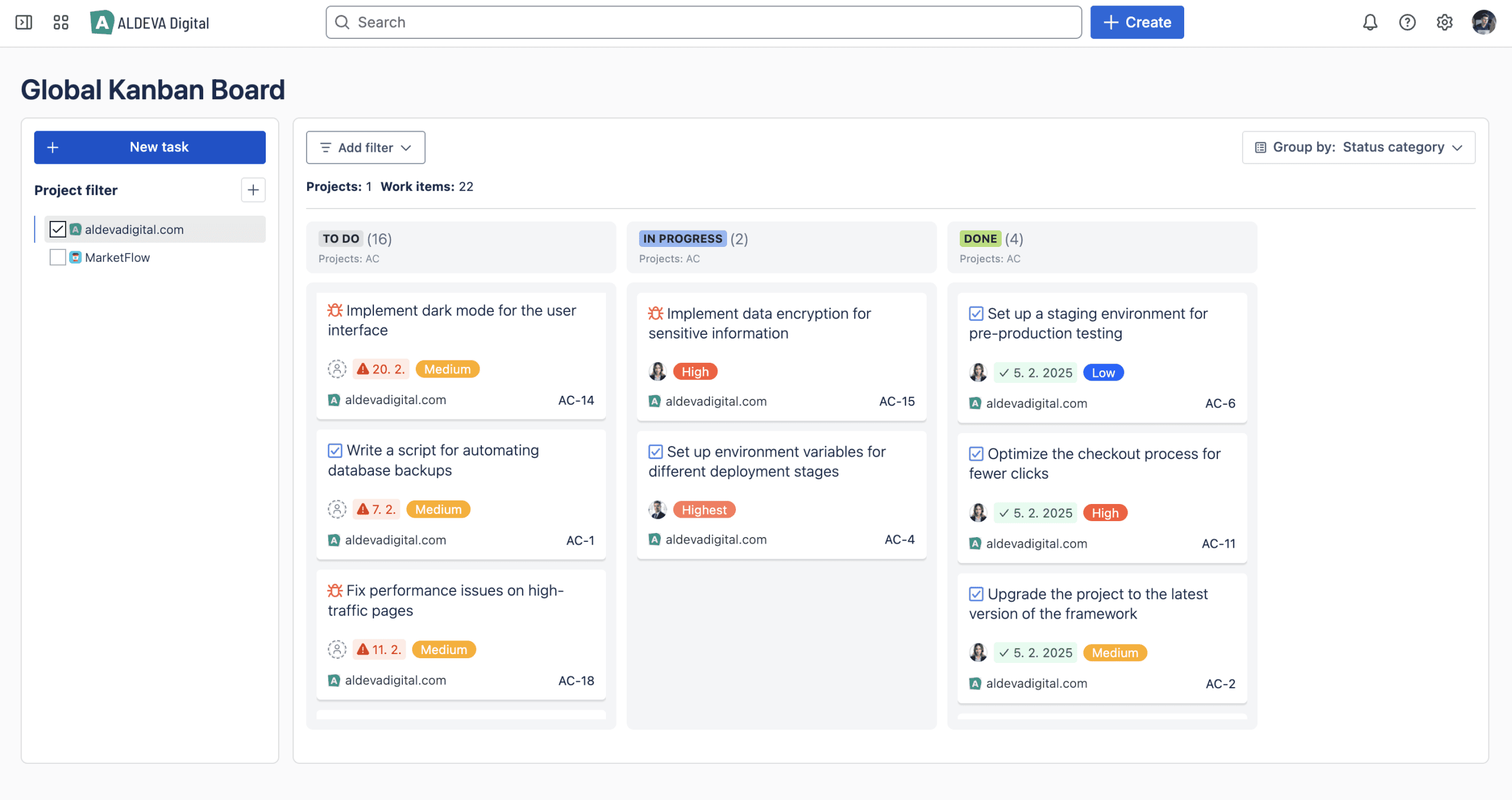 Global Kanban Board for Jira