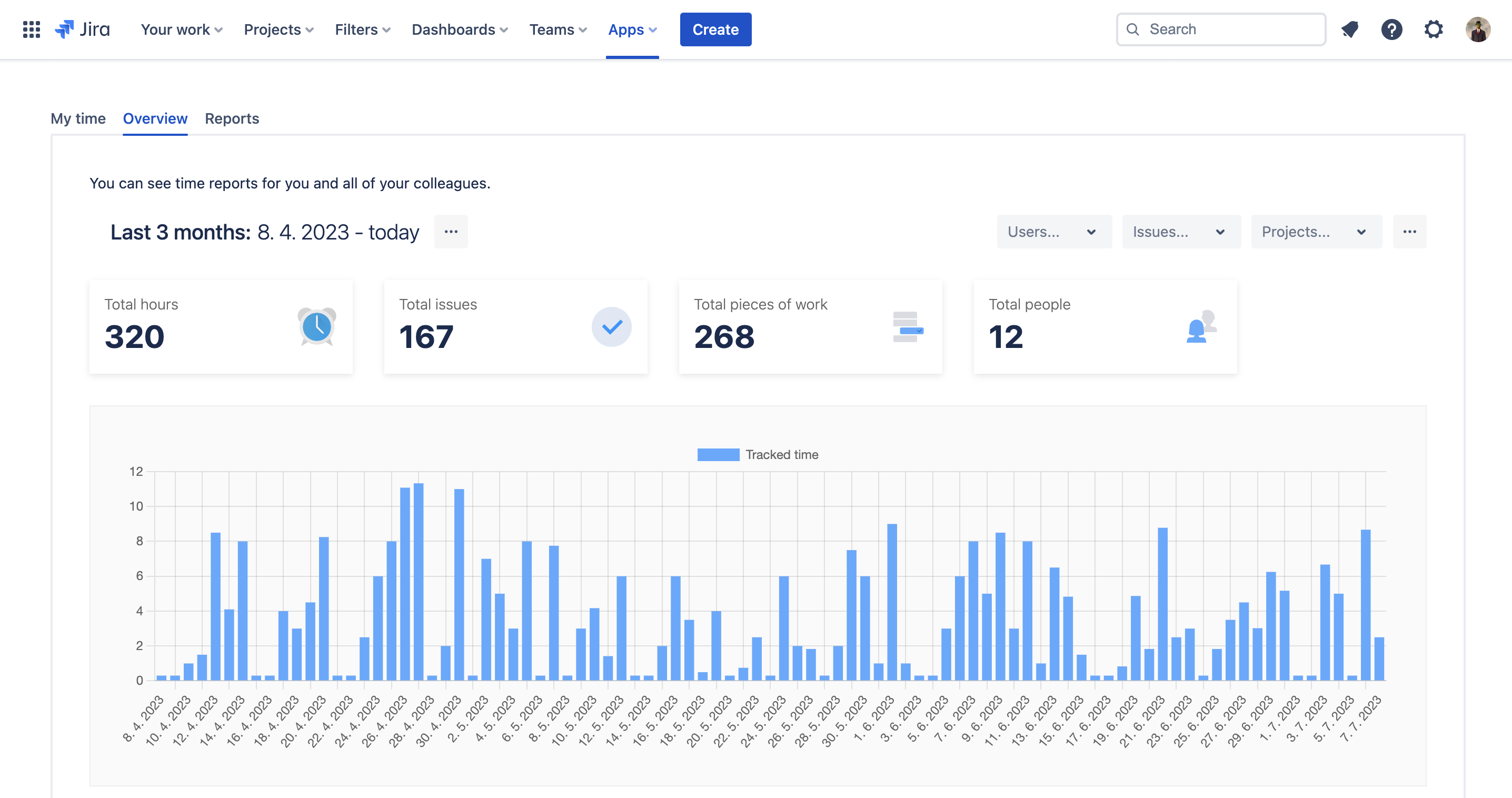 Improved time tracking for Jira