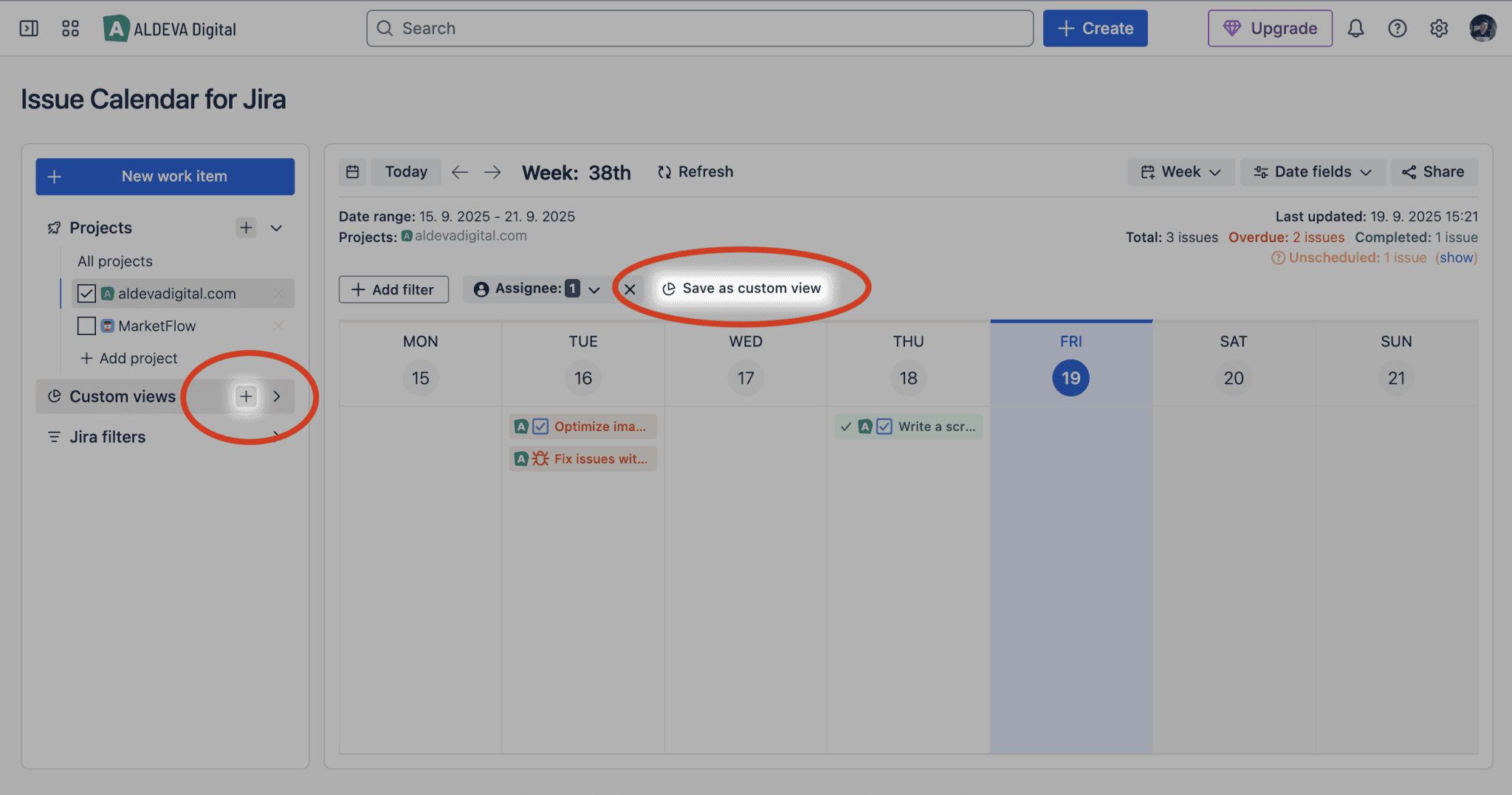 How to create a custom view | ALDEVA Digital